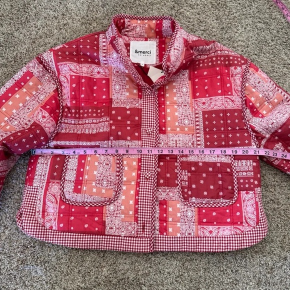 NWT & Merci Julie Jacket-Red Bandana
 size Medium - Picture 11 of 12